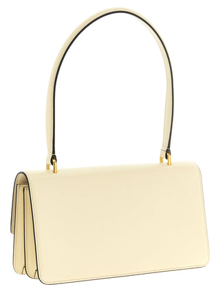 Bolso de hombro de becerro blanco