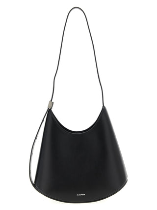 Black Bovine Leather Shoulder Bag