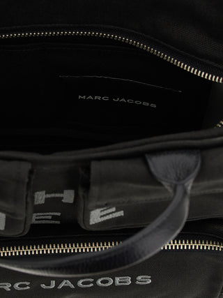 Bolso de mano de algodón negro