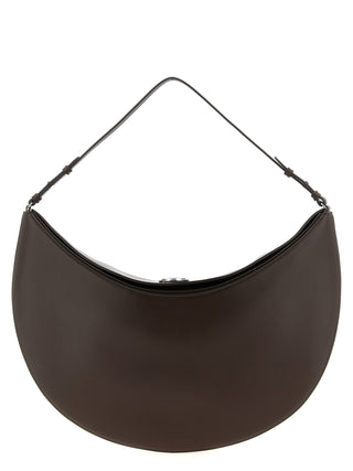 Brown Calfskin Shoulder Bag