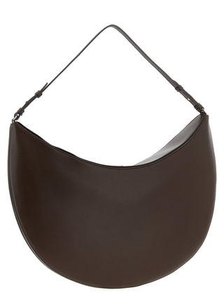 Brown Calfskin Shoulder Bag