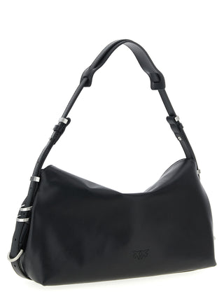 Black Goatskin Shoulder Bag