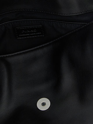 Black Goatskin Shoulder Bag