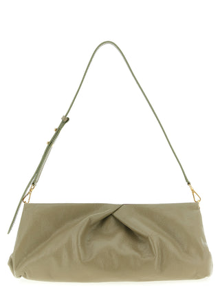 Bicolor Calfskin Clutch Bag