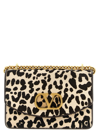 Multicolor Calfskin Shoulder Bag