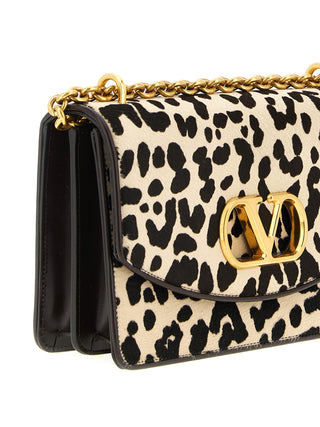Multicolor Calfskin Shoulder Bag