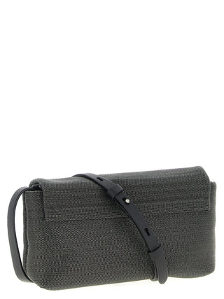 Black Leather Clutch Bag