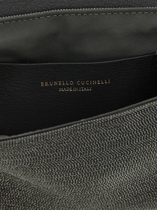 Black Leather Clutch Bag