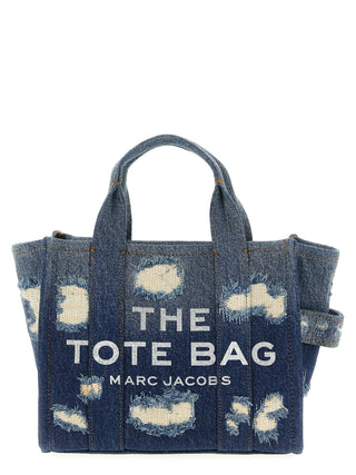 Bolso tote azul de algodón