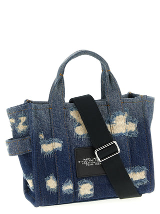 Bolso tote azul de algodón
