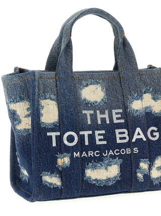Bolso tote azul de algodón