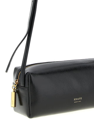 Bolso bandolera de piel de becerro negro