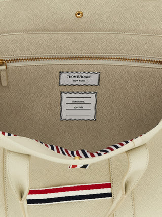White Calfskin Tote Bag