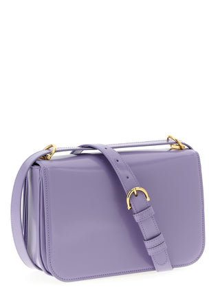Purple Calfskin Shoulder Bag