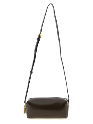 Brown Calfskin Crossbody Bag