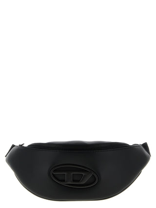Black Polyethylene Crossbody Bag