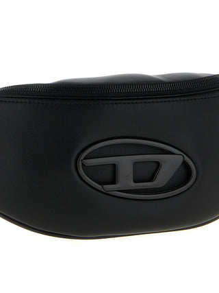 Black Polyethylene Crossbody Bag