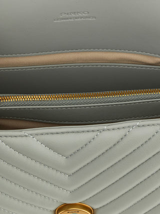 Gray Lambskin Handbag