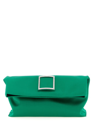Bicolor Viscose Clutch Bag