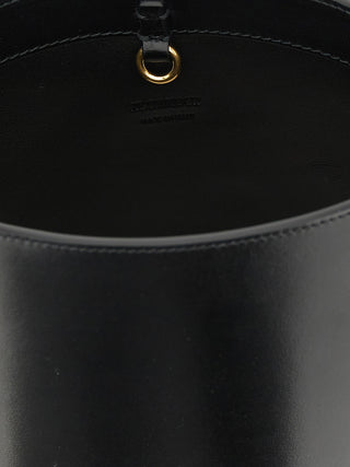 Black Calfskin Shoulder Bag