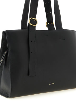 Black Calfskin Tote Bag