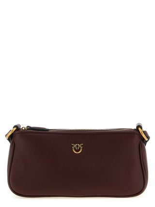 Bolso bandolera burdeos de piel de vaca