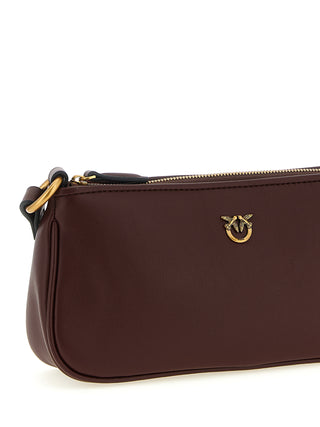 Bolso bandolera burdeos de piel de vaca