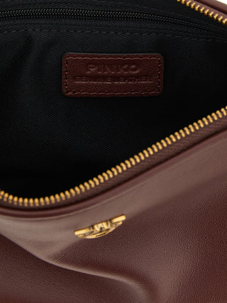 Bolso bandolera burdeos de piel de vaca