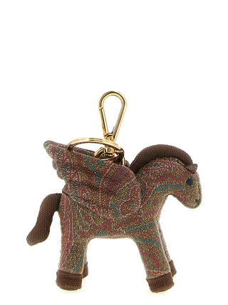 Brown Cotton Keychain