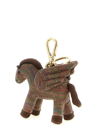 Brown Cotton Keychain