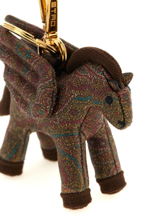Brown Cotton Keychain