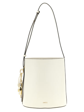 White Calfskin Shoulder Bag