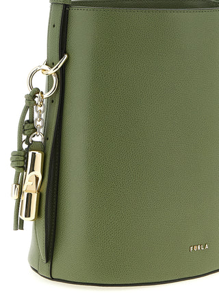 Bicolor Calfskin Shoulder Bag