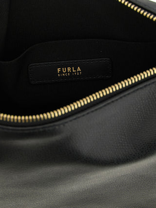 Black Calfskin Shoulder Bag