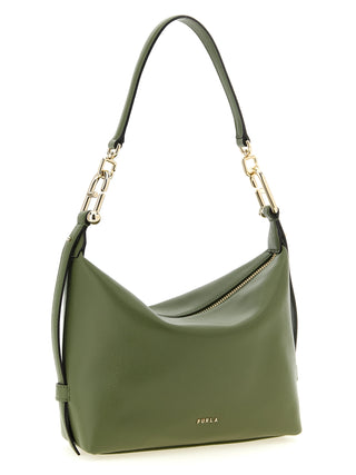 Bicolor Calfskin Shoulder Bag