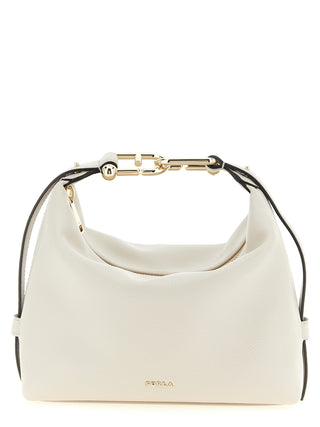 White Calfskin Shoulder Bag