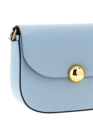Blue Calfskin Crossbody Bag