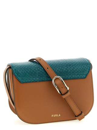 Bolso bandolera multicolor de piel de cordero