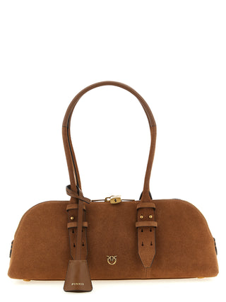 Brown Cowhide Shoulder Bag