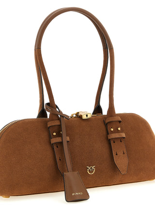 Brown Cowhide Shoulder Bag