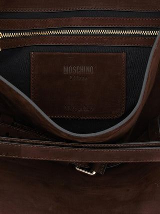 Brown Calfskin Shoulder Bag