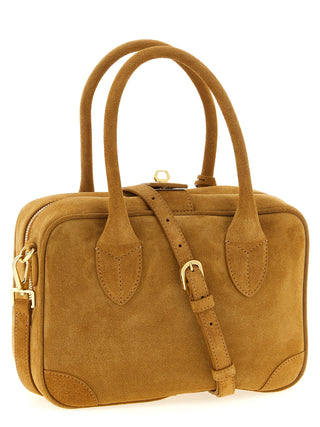 Beige Cowhide Handbag
