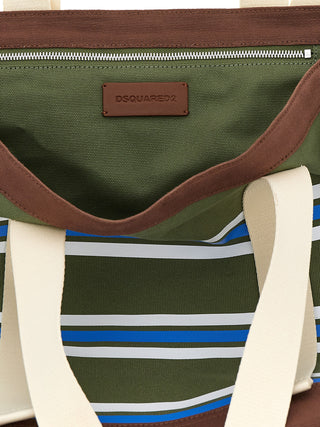 Multicolor Cotton Tote Bag
