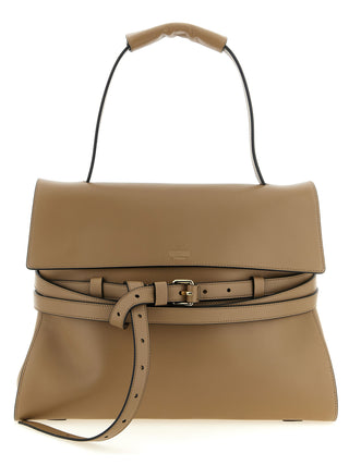 Bolso de hombro Beige de Napa y Ternero Bos Taurus  