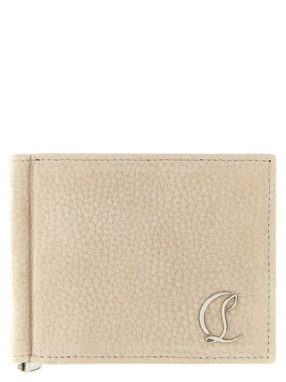 Cartera de piel de ternero beige  