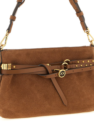 Brown Lamb Leather Shoulder Bag