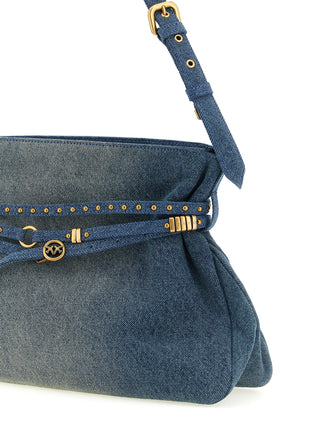 Blue Cotton Shoulder Bag