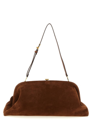 Brown Leather Clutch Bag