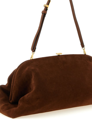 Brown Leather Clutch Bag