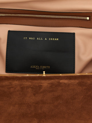 Brown Leather Clutch Bag